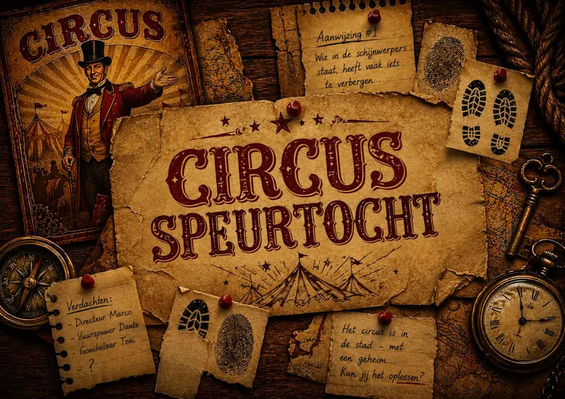 Circusdetective speurtocht: Sabotage in Circus Magnifico