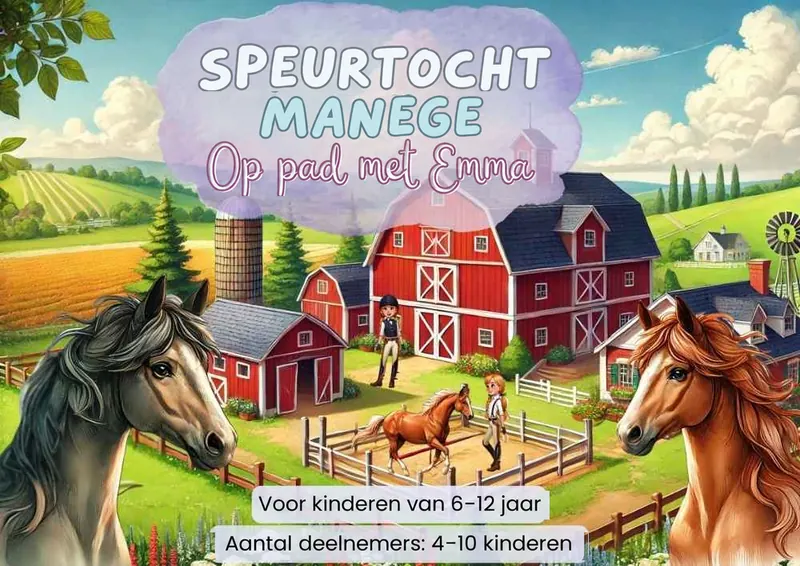 Paarden speurtocht: Een dag met Emma op de manege