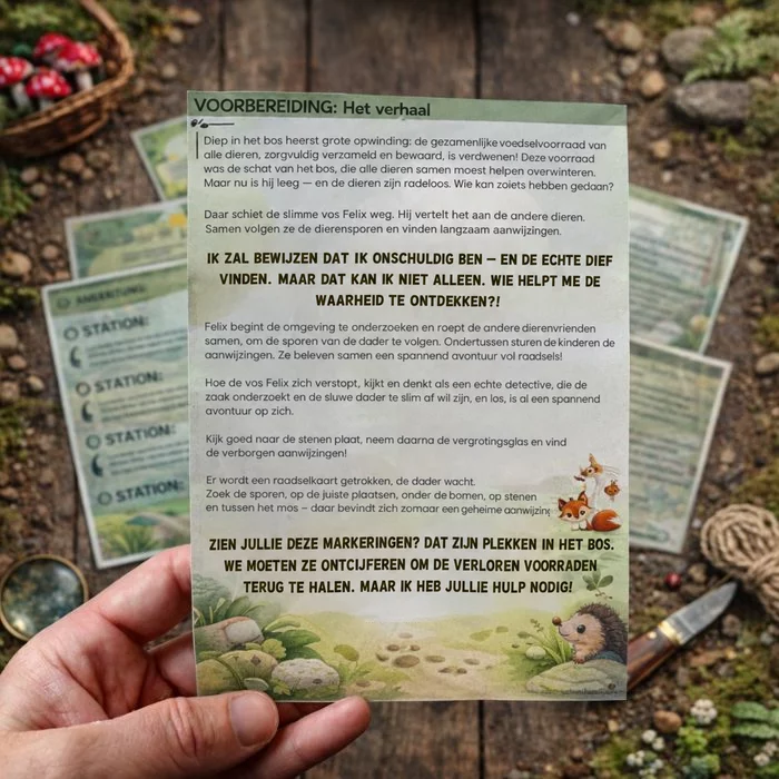 Bos speurtocht – voorbeeld 2