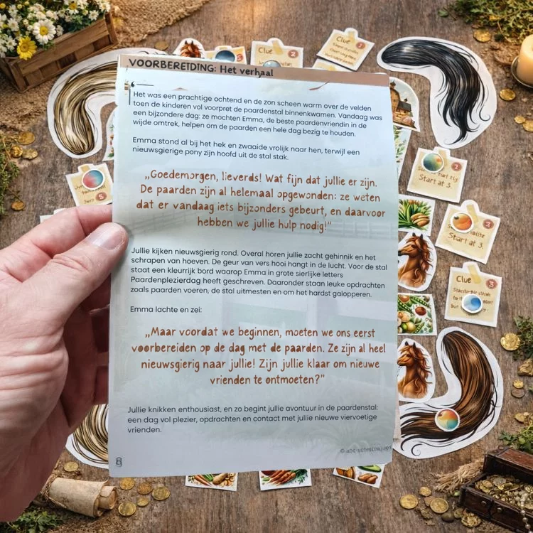 Paarden speurtocht – voorbeeld 3
