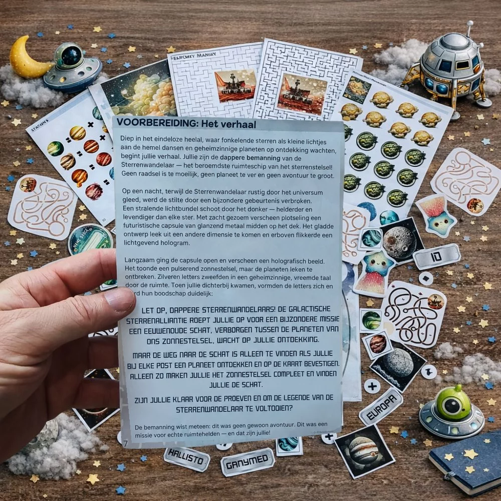 Ruimte speurtocht – voorbeeld 4